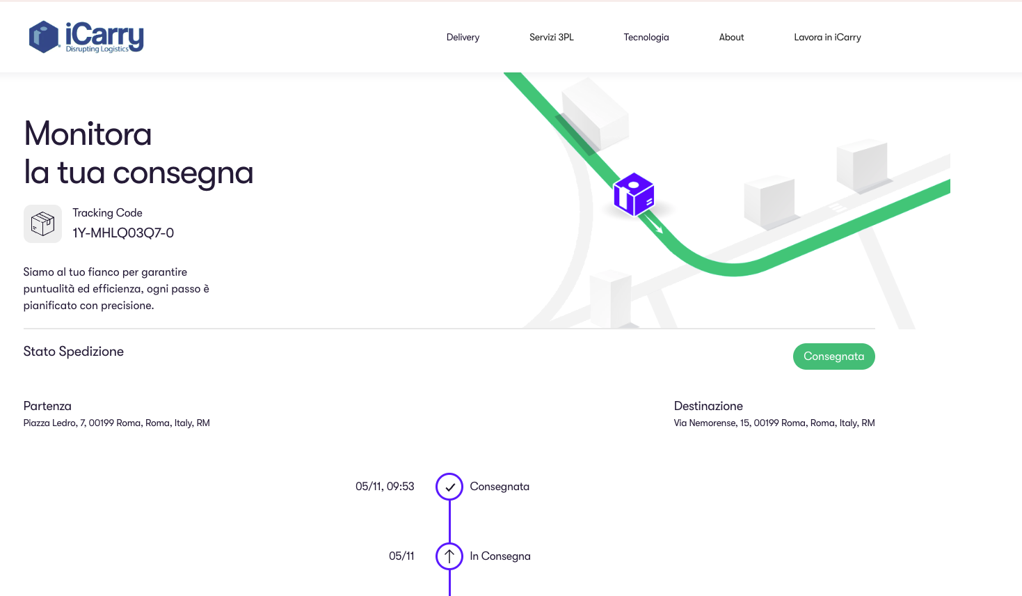 iCarryUP Dashboard - Gestione Organizzazioni